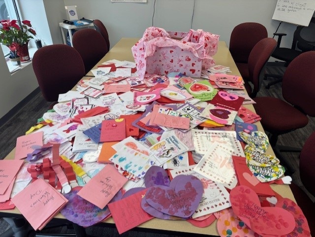 Valentine’s Day cards brighten seniors’ holiday